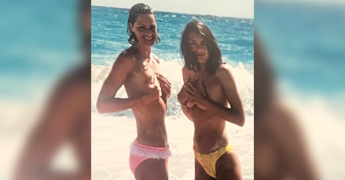 elizabeth hurley romp bikini more years throwback topless photo