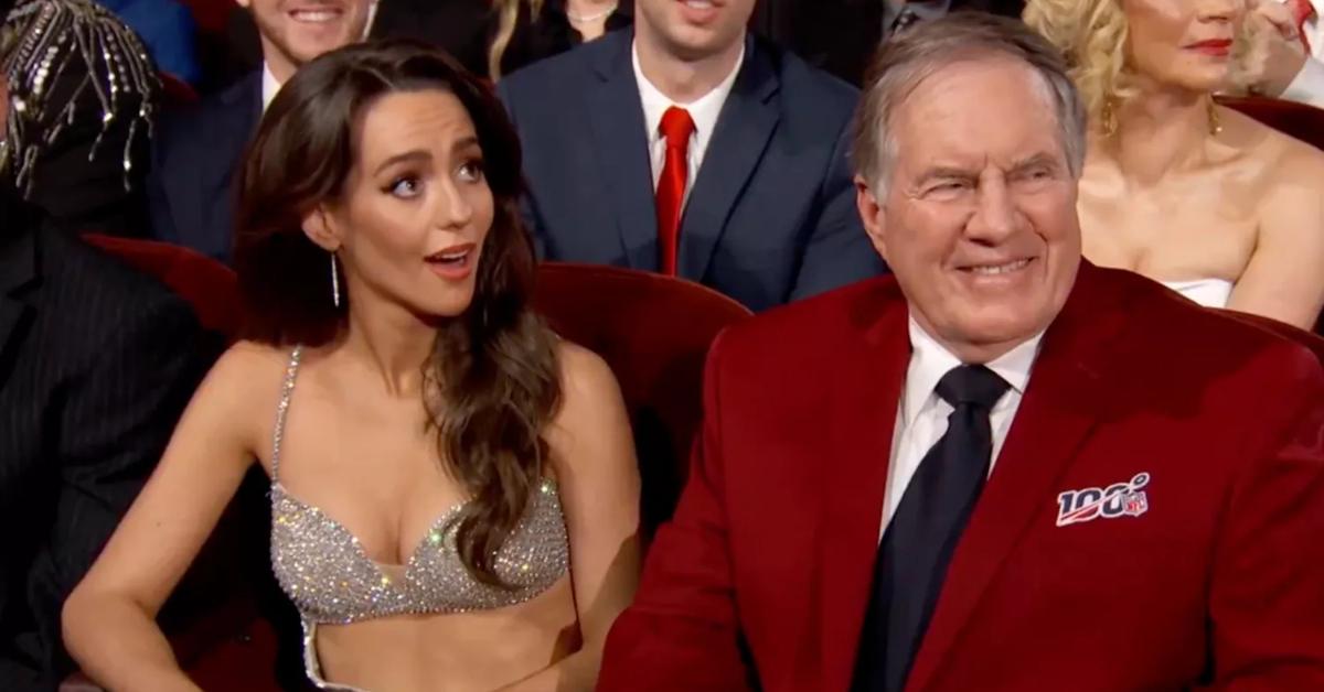 bill belichick girlfriend jordan hudson trashy dress nfl honors escort