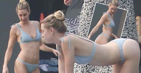 whitney port bikini yoga