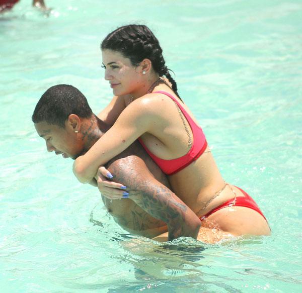 kylie jenner birthday pda sexy bikini tyga