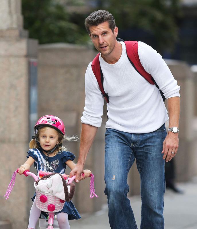 Jason Hoppy Helps Bryn Ride Her Bike In NYC