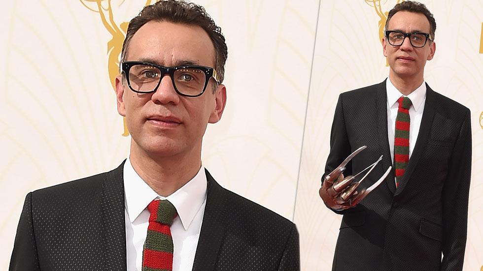 Fred armisen 2015 emmys red carpet 05