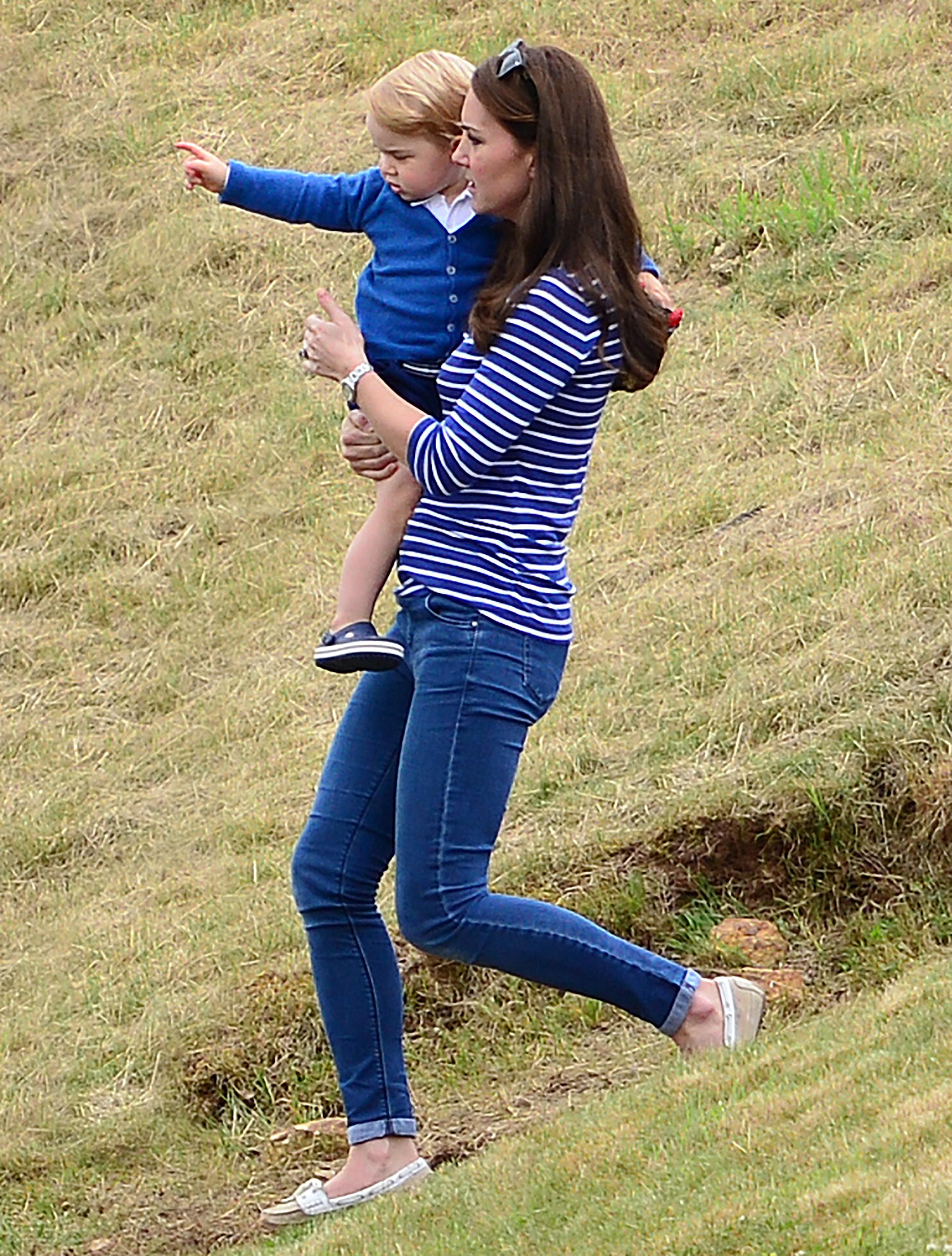 Prince George attends the Festival of Polo