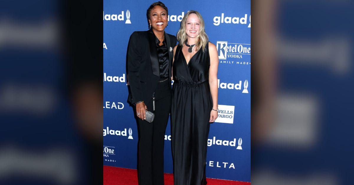 Photo of Robin Roberts and Amber Laign met on a blind date.