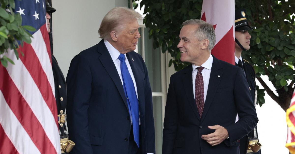 Image of Donald Trump called Canadian Prime Minister Mark Carney 'president' instead of his official title.