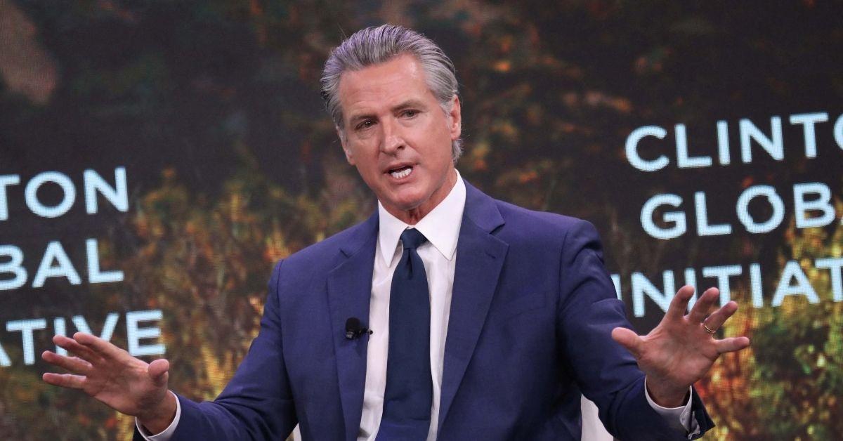 Photo of Gavin Newsom played coy when asked about possibly running for president.