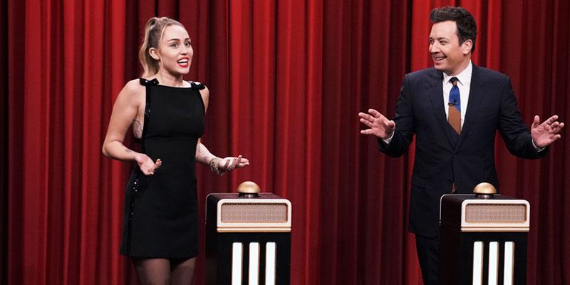 Miley jimmy fallon post pic