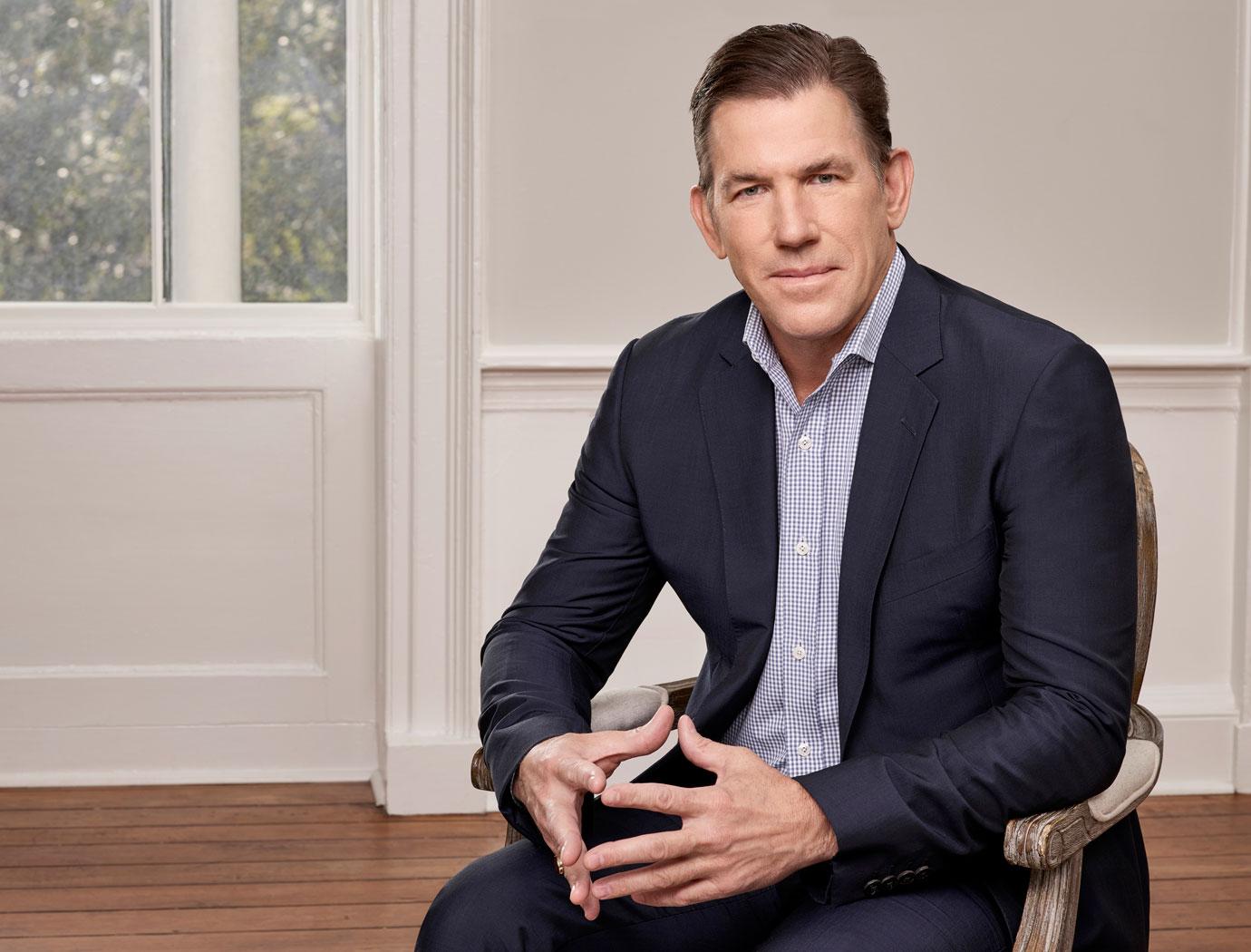 Thomas ravenel in navy blue suit