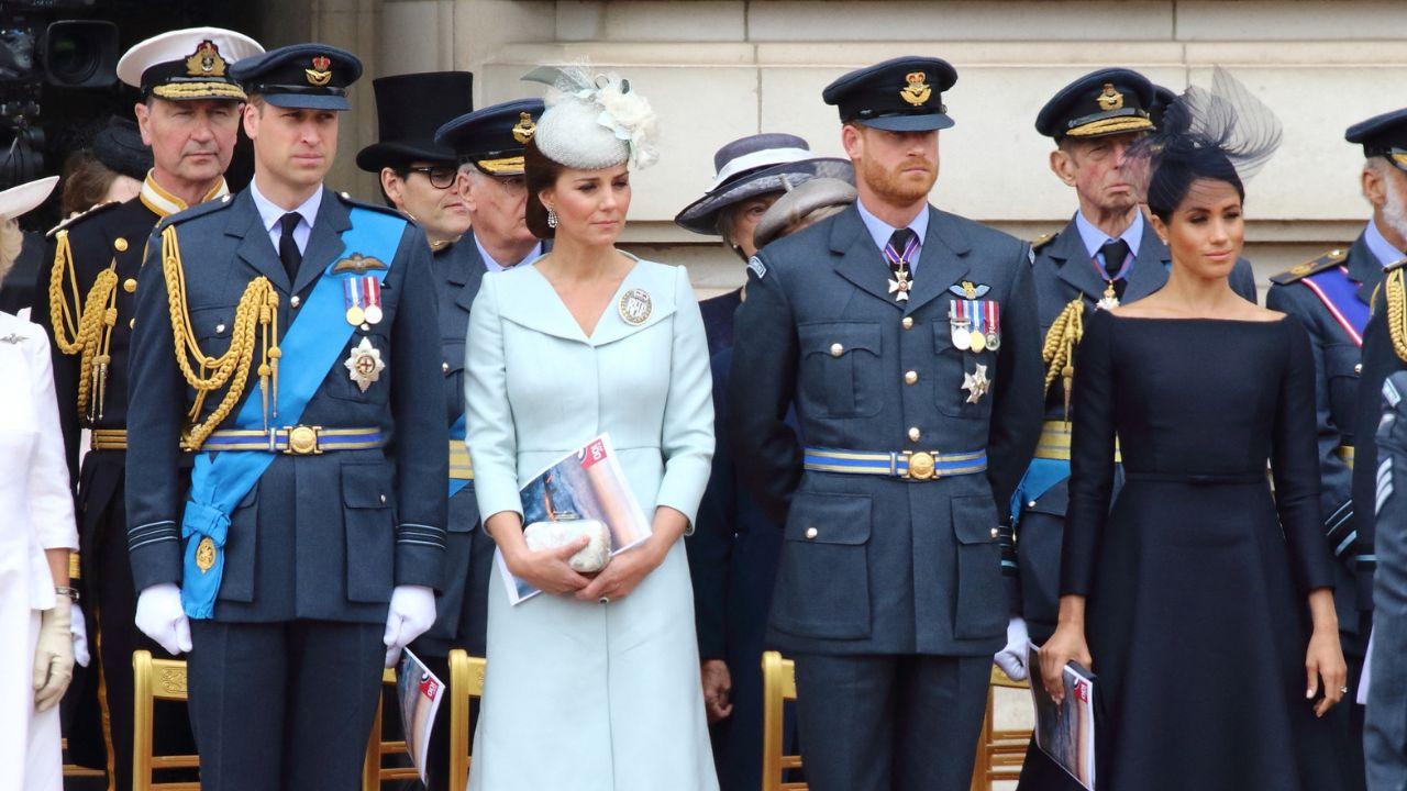 Image of Prince Harry and Meghan Markle’s return to England did not signal a return to working royal life.