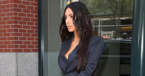 Kim Kardashian is all business as she heads to an event at Springs Studios