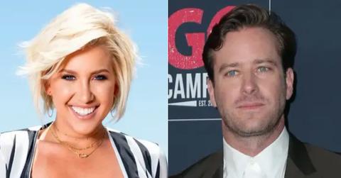 savannah chrisley armie hammer one date slid dms
