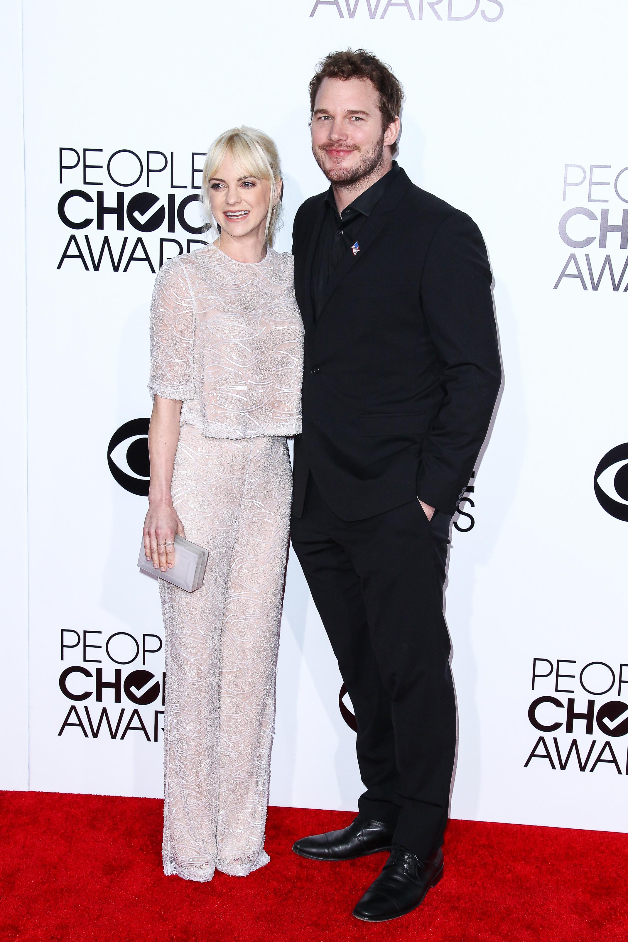 Anna Faris and Chris Pratt attends The 40th Annual People&#8217;s Choice Awards