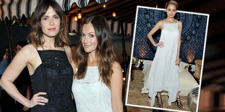 Mandy moore minka-kelly nicole richie same-dress fashion party