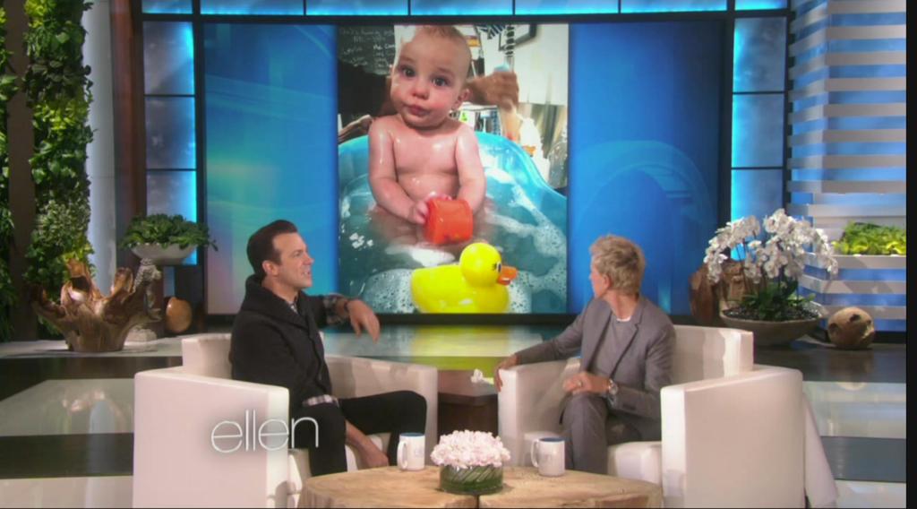 So Cute! Jason Sudeikis Shares Photos Of Baby Otis On The Ellen ...