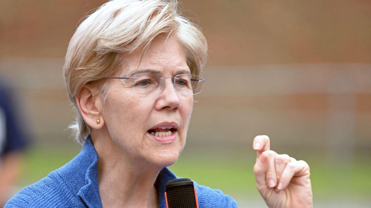 Image of Democratic Senator Elizabeth Warren of Massachusetts also spoke on the matter recently.