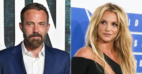 Photo of Ben Affleck; picture of Britney Spears.