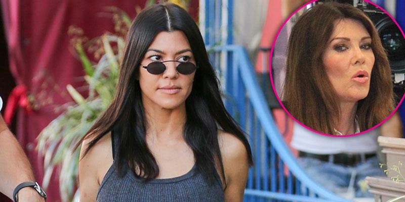 kourtney kardashian snubs lisa vanderpump video pp