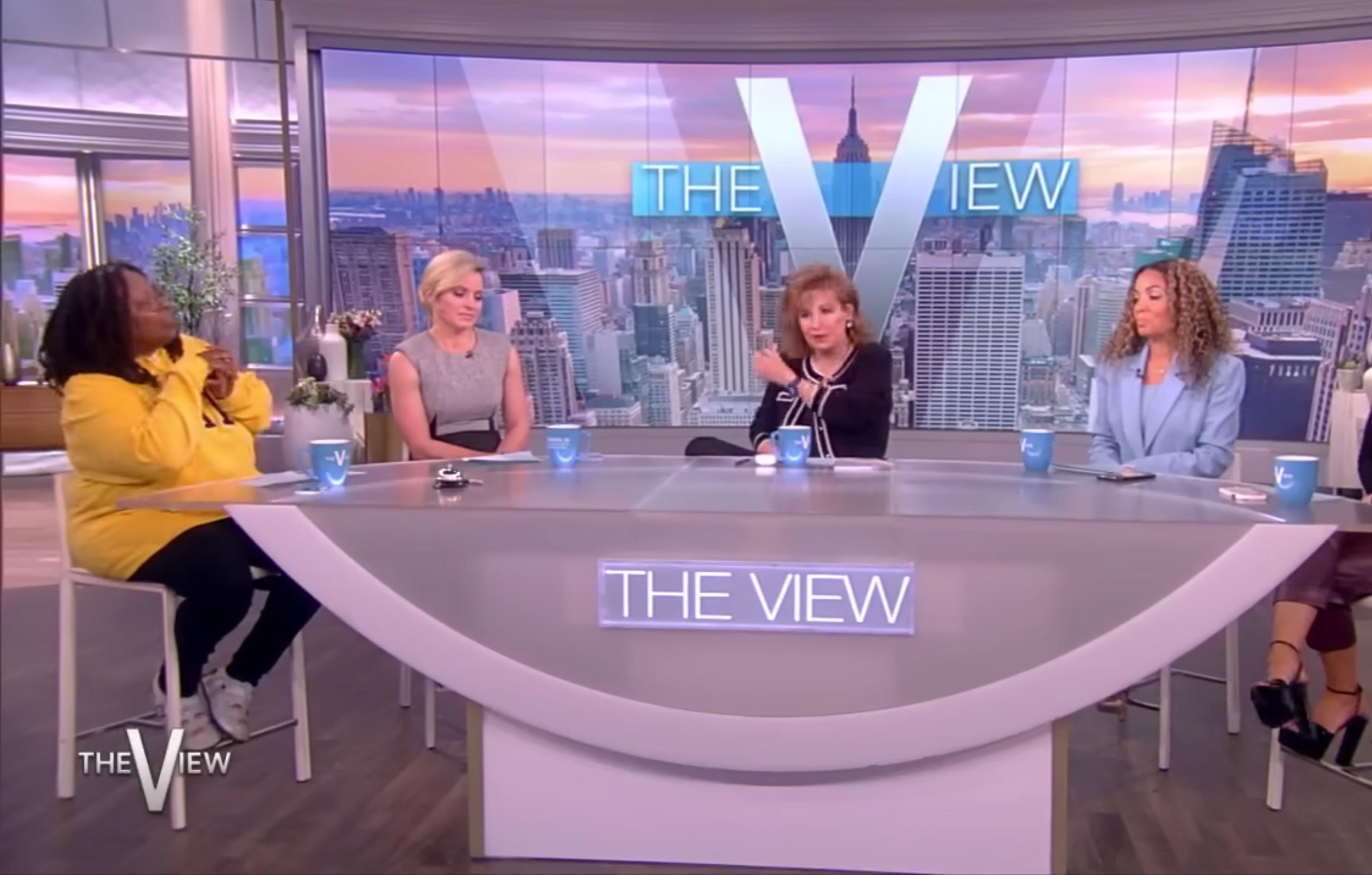 the views joy behar throws shade at whoopi goldberg after mindless behavior