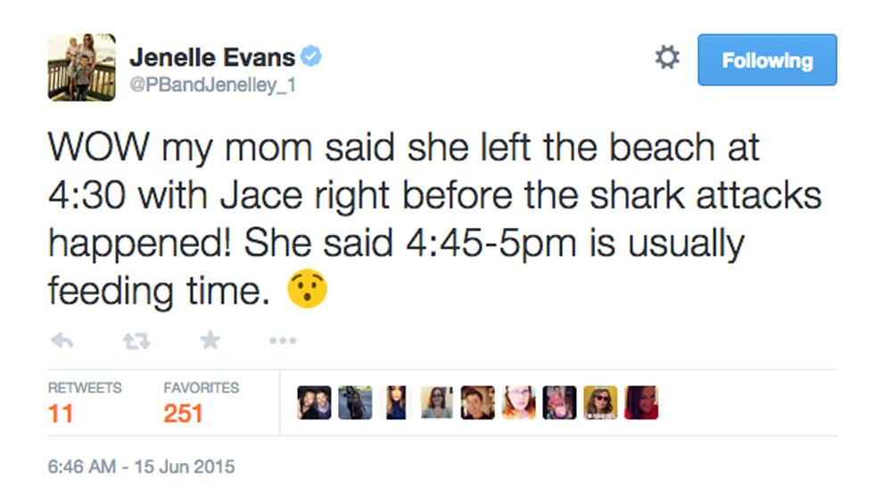 Jenelle evans shark attack