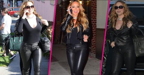 mariah carey wears same leather pants