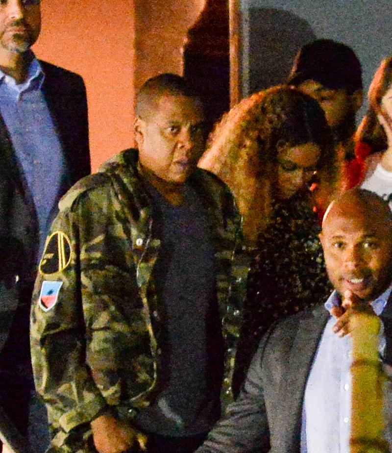 EXCLUSIVE: Jay Z accompanies Beyonce at the launch party for her first artist Sophie Beem in Hollywood