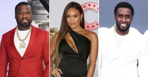 Photo of 50 Cent, Daphne Joy and Sean 'Diddy' Combs