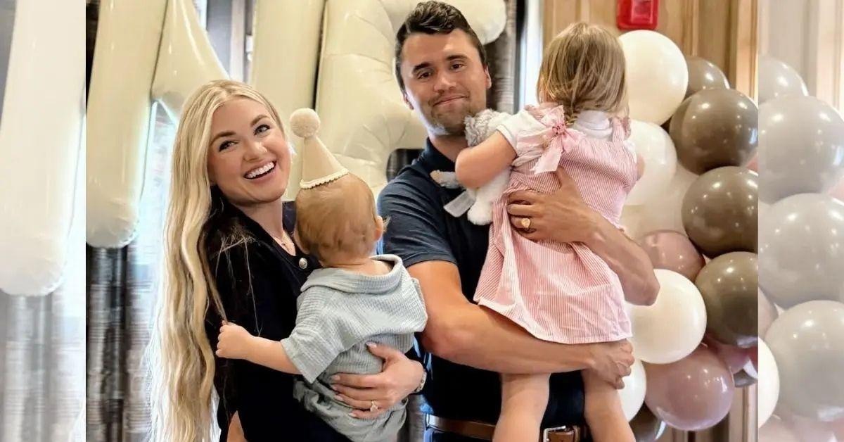 Photo of Charlie Kirk and Erika Kirk shared two children.