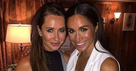 Photo of Jessica Mulroney and Meghan Markle.