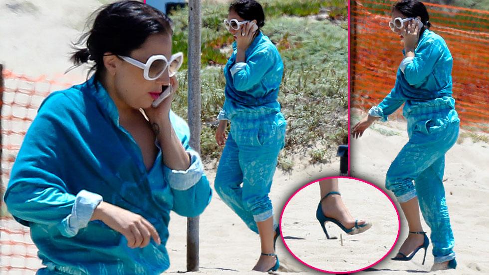 Lady gaga weight gain beach photos