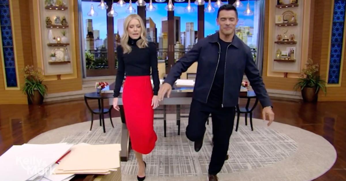 kelly ripa aging balance test high heels live watch