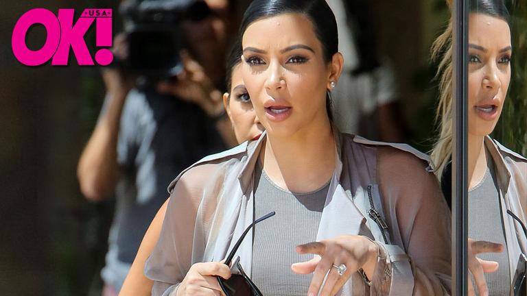 Ok Exclusive Kim Kardashian May Pose Nude While Pregnant But She