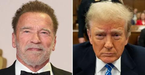 Photo of Arnold Schwarzenegger and Donald Trump