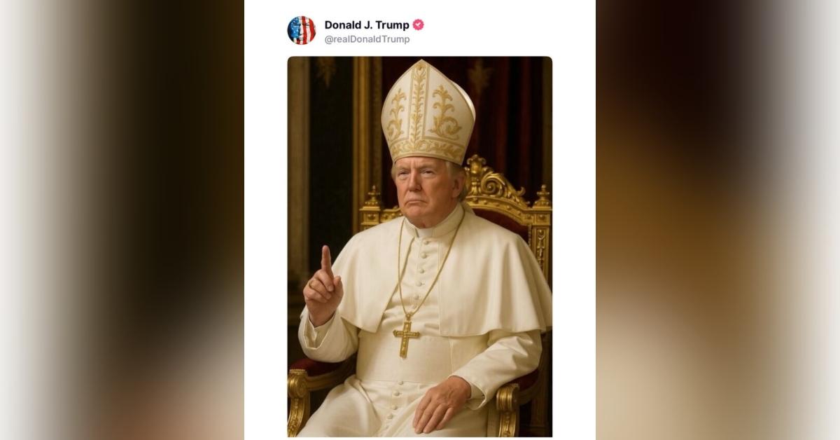 donald trump wife melania thought ai photo dressed pope cute