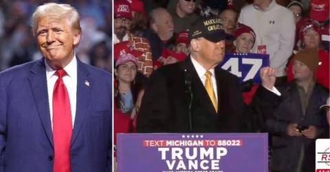 Composite photo of Donald Trump.