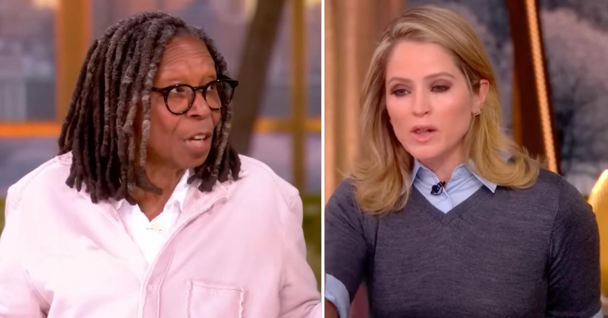 Split photo of Whoopi Goldberg and Sara Haines