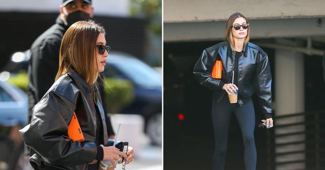 hailey bieber seen running errands in la pp