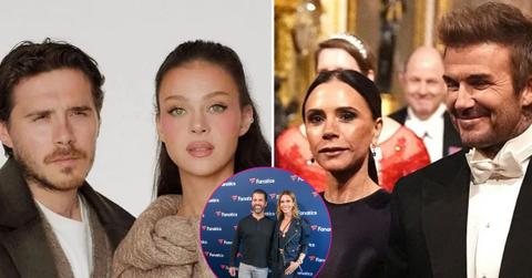 Composite photo of the Beckham family, Donald Trump Jr. and Bettina Anderson