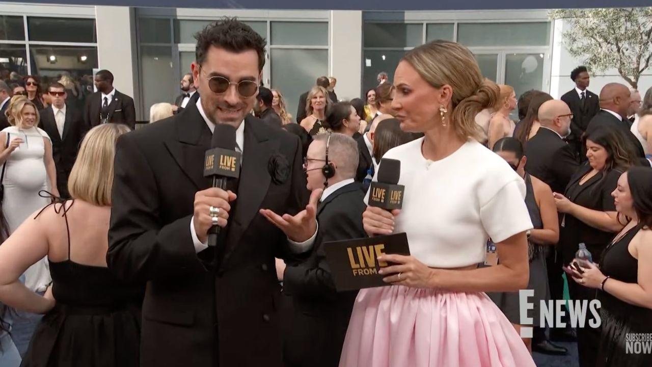 Photo of Dan Levy beautifully honored Catherine O'Hara at the Emmys.