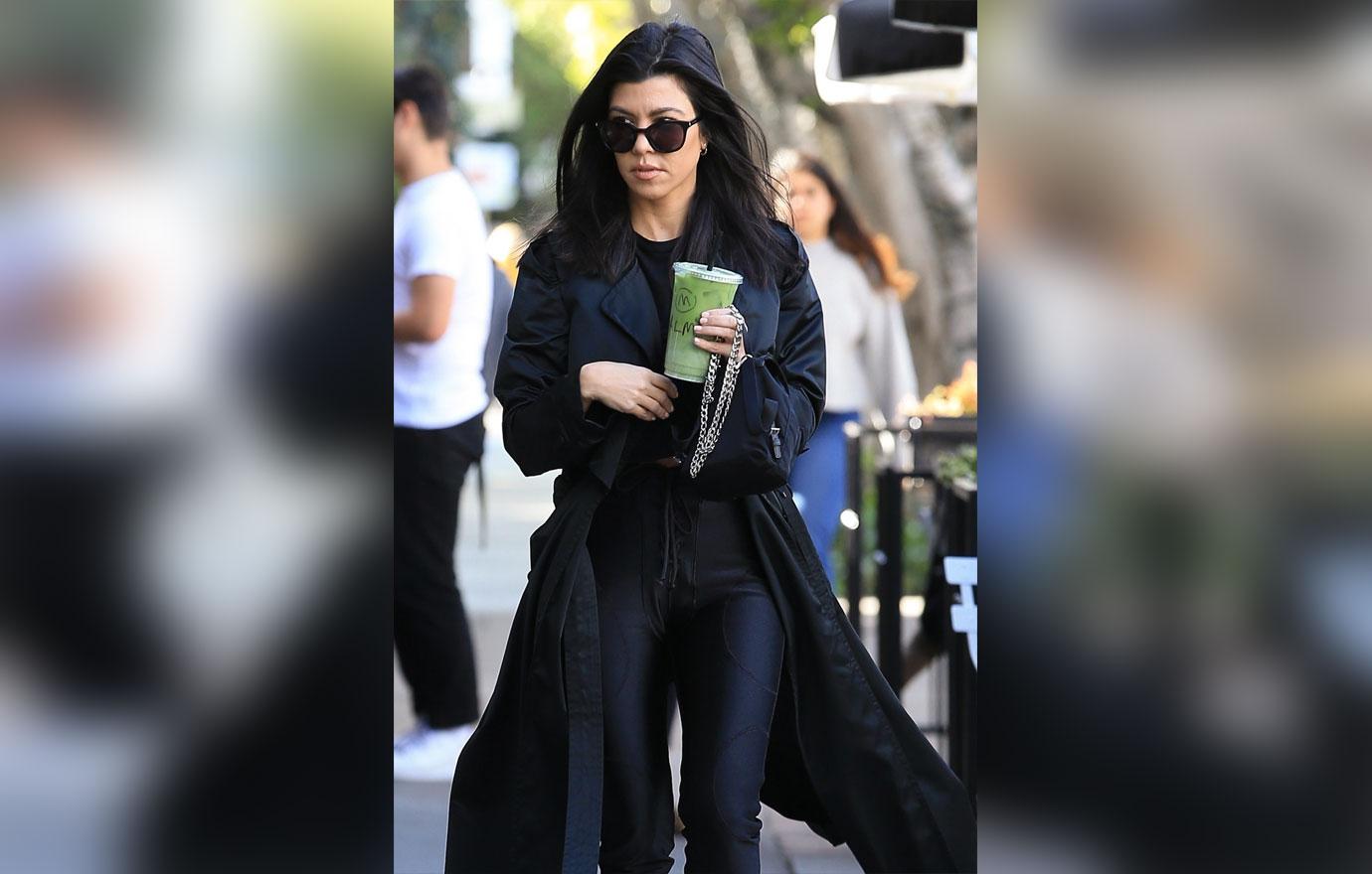 Kourtney Kardashian channels The Matrix to buy a veggie smoothie