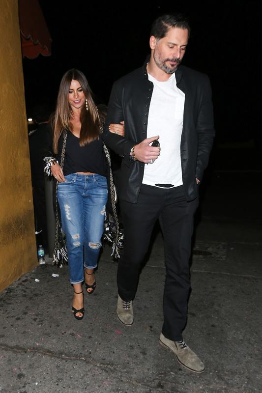 *EXCLUSIVE* Sofia Vergara and Joe Manganiello enjoy a date at Osteria Mozza