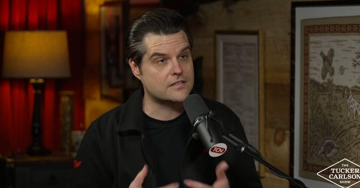 image of Matt Gaetz denied ever dating Alexandria Ocasio-Cortez.