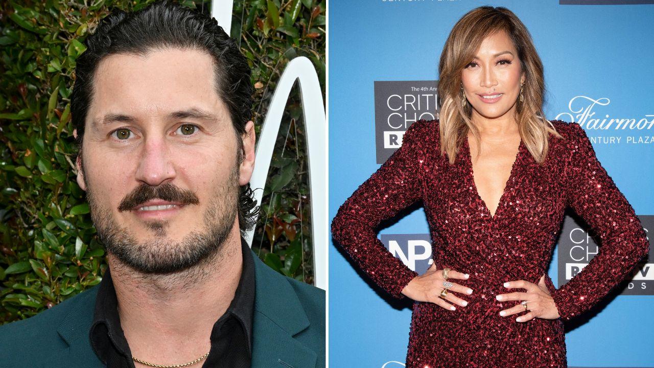 Image of  Val Chmerkovskiy and Carrie Ann Inaba