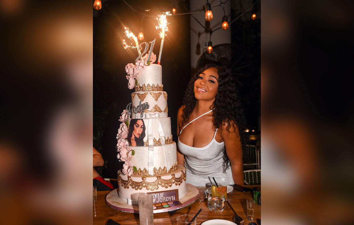 Jordyn Woods celebrates birthday in barely-there dress