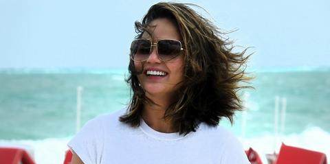 Girls Gone Wild! Chrissy Teigen Goes Braless On The Beach In Miami