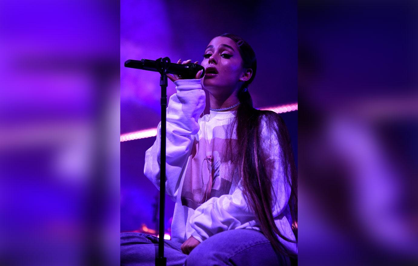 Ariana grande performing