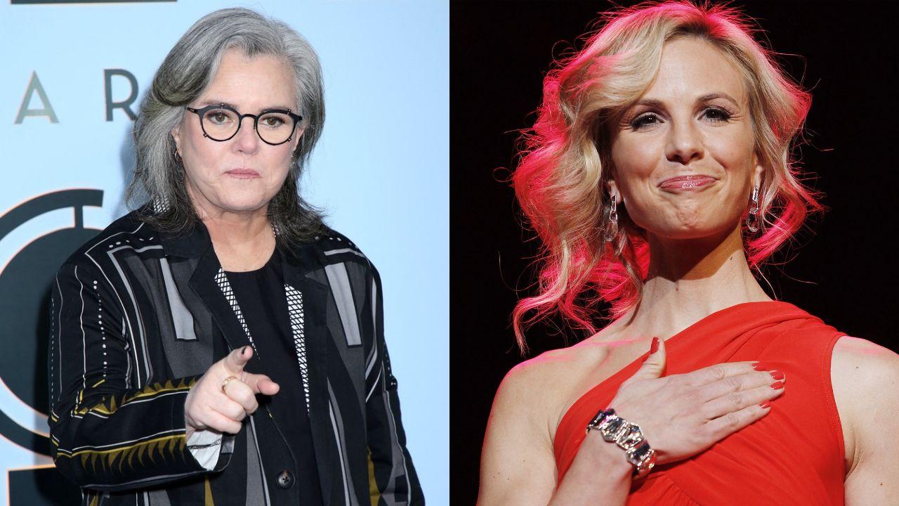 Split image of  Rosie O'Donnell and Elisabeth Hasselbeck.