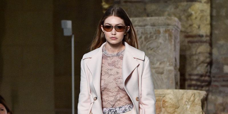 Gigi Hadid Goes Braless For Lanvin Paris Fashion Week Show