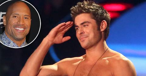 Zac Efron Girlfriend Baywatch Dwayne Rock Johnson Long