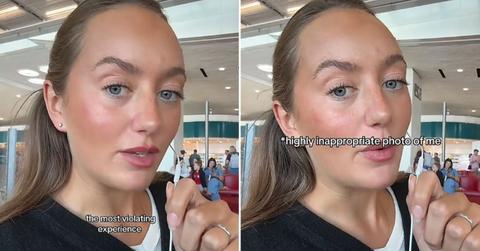 Photo of woman whose inappropriate photo was taken