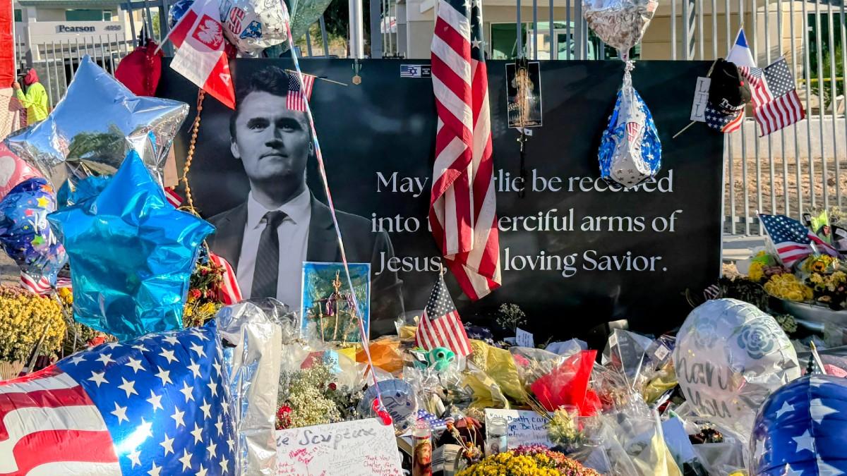 image of Erika Kirk took over for her husband after he passed away. 